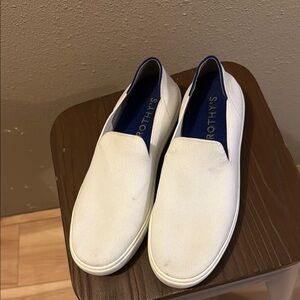 Rothy's womens White Slip-On Loafers